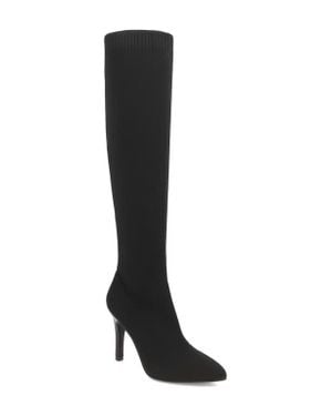 MIA Arisa Pointed Toe Knee High Boot - Black