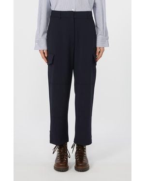 Weekend by Maxmara Aprile Pleated Ankle Pants - Blue
