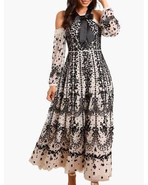 Needle & Thread Adeline Off-Shoulder Ankle Gown - Multicolor