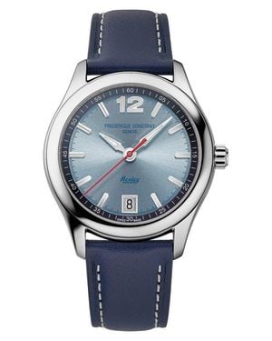 Frederique Constant Vintage Rally Healey Automatic Leather Strap Watch Gift Set, 36Mm - Blue