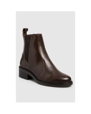 Manuela Lulum Side Zip Bootie - Brown