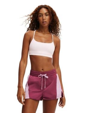 Cotton On Active 365 Keyhole Crop - Red