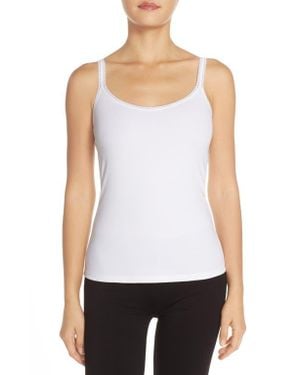 On Gossamer Reversible Stretch Cotton Camisole - White