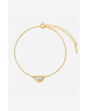 Little Sky Stone Day And Bracelet Set - White