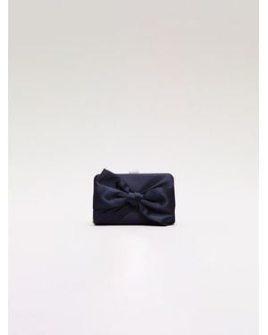 Phase Eight Satin Clutch Bag - Blue