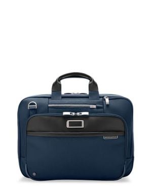 Briggs & Riley Work Medium Expandable Briefcase - Blue