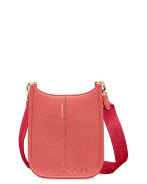Maison De Sabre Leather Mini Saddle Bag - Red