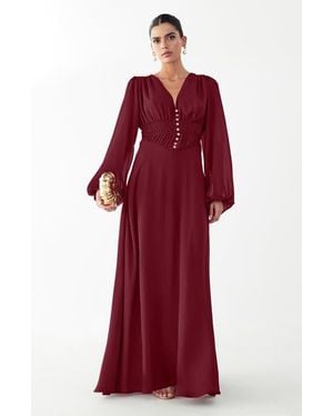 Willa Tilly Maxi Dress - Red