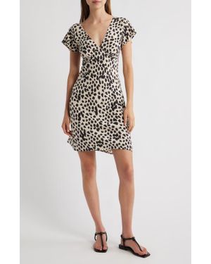 Rails Gigi Spot Print Minidress - Black