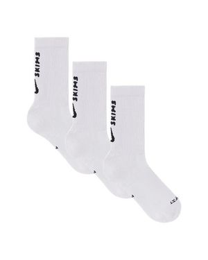 NikeSKIMS 3-Pack Dri-Fit Crew Socks - White