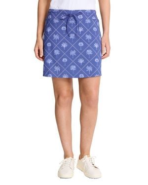 Tommy Bahama Abby Getaway Frond Print Skort - Blue