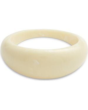 Open Edit Oval Bangle - Metallic