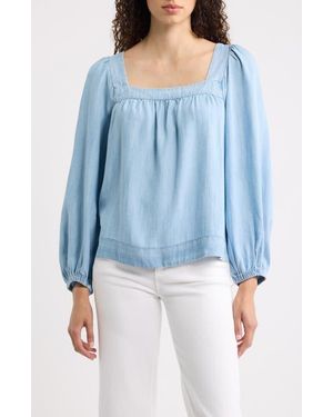Vineyard Vines Serena Chambray Top - Blue