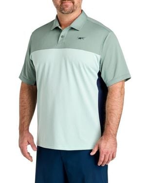 Reebok Big & Tall Colorblocked Polo Shirt V2 - Green