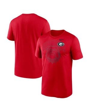 Nike Georgia Bulldogs Campus Shadow Legend Performance T-Shirt - Red