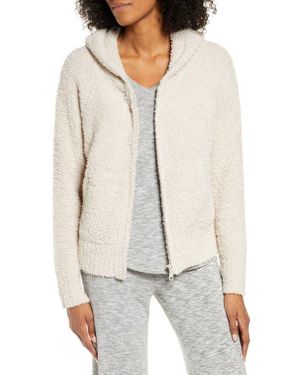 Barefoot Dreams Cozychic Zip Hoodie - White