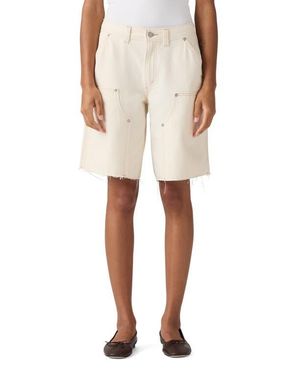 Levi's Baggy Dad Raw Hem Utility Shorts - Natural