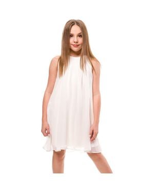 Un Deux Trois Chiffon Shift Dress - Pink