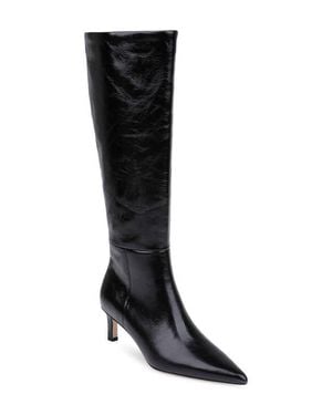 L'Agence Baxter Ii Knee High Leather Boot - Black