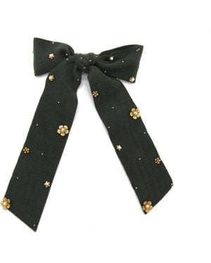 ADIBA Zinnia Handmade Barrette - Green