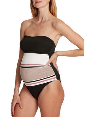 Cache Coeur Riviera Maternity Swimsuit - Black
