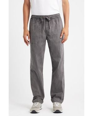 Roark Made To Fade Stretch Cotton Drawstring Pants - Gray