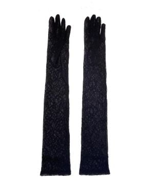 Agnelle Long Lave Gloves - Black