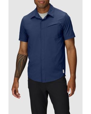 Outdoor Research Astroman Short Sleeve Sun Shirt - Blue