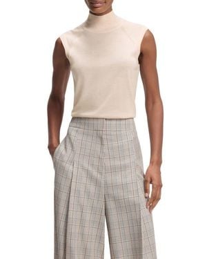 BOSS Fipini Mock Neck Wool Sweater Vest - Multicolor
