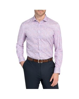 W.r.k. Reworked Slim Fit Cotton Dress Shirt - Purple