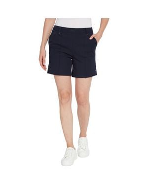 Lyssé Ntials Amanda Stretch Twill Shorts - Blue