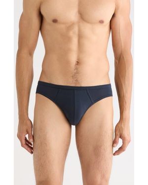 Ron Dorff Slim Y-Front Stretch Cotton Briefs - Blue