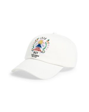 CASABLANCA Embroidered Adjustable Baseball Cap - White