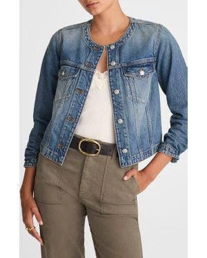 Madewell Cocoon Sleeve Crop Denim Jacket - Blue