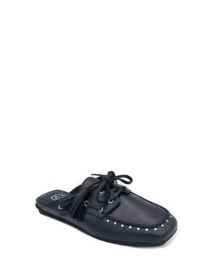Ash Bavaria Studded Lace-Up Mule - Blue