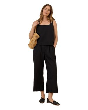 Pact Canopy Linen Pleated Trouser Made With Organic Cotton - Black