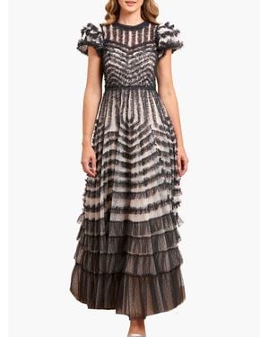 Needle & Thread La Vie En Rose Round Neck Gown - Multicolor