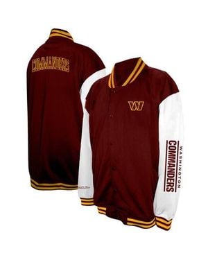 Profile Washington Commanders Big & Tall Full-Snap Varsity Jacket - Red