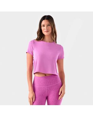 Tavi Ribbed Tee - Purple
