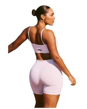 Fabletics On-The-Go Powerhold High-Waisted 6' Short - White