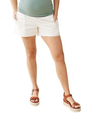 Ingrid & Isabel Maternity Utility Shorts - White