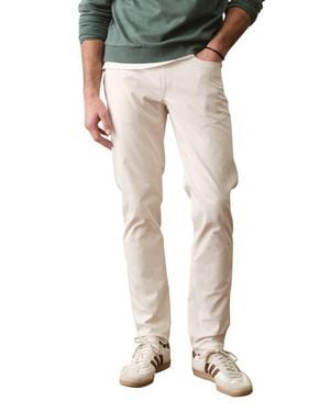 Marine Layer The Five-Pocket Undercover Slim Straight Leg Tech Pants - Black