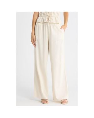 PAIGE Jude Wide Leg Pants - White