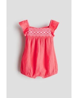 H&M Cotton Romper Suit - Pink
