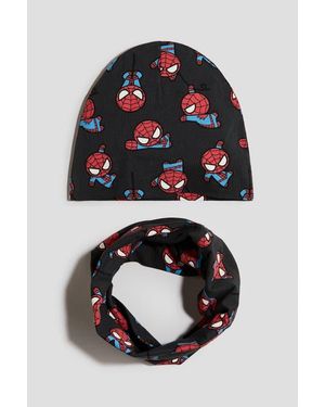 H&M 2-Piece Beanie And Tube Scarf Set - Multicolor