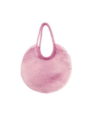 BrunnaCo The Sol Mesh Wire Tote Bag - Pink