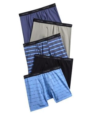 Calvin Klein Kids' Assorted 5-Pack Boxer Briefs - Blue