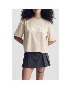 Brooklyn Industries Brooklyn Boxy Crop Graphic T-Shirt - Multicolor
