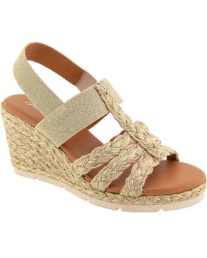 Andre Assous Maria Wedge Sandal - Metallic