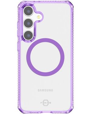 Itskins Hybrid_R Clear Magsafe Case For Samsung Galaxy S25 Plus - Purple